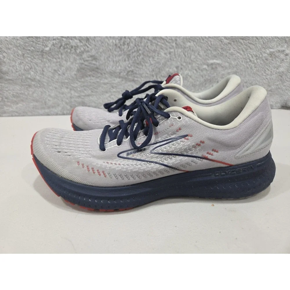 Brooks Glycerin 19 Men's 1103561D992 Running Shoes Gray Blue Sz 11.5